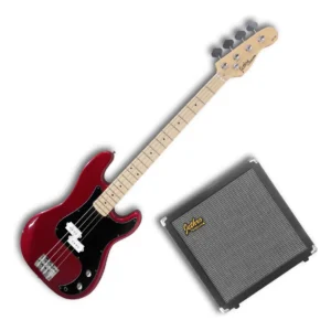Paquete de Bajo Eléctrico Steelpro 502-SK Rojo