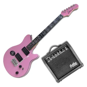 Paquete Guitarra Steelpro Rosa AX 073-SK
