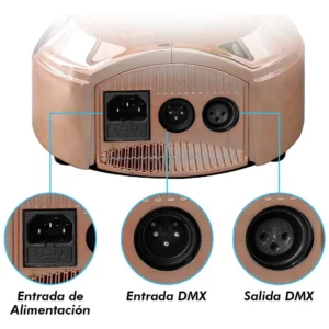 Cabeza Móvil Beam Steelpro 2R-SM-GOLDK de 150W (Par con Case)