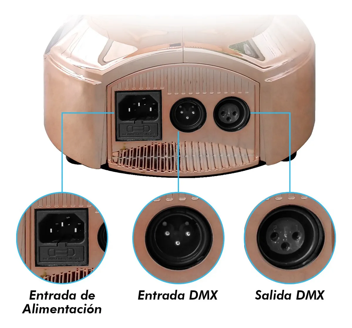 Cabeza Móvil Beam Steelpro 2R-SM-GOLDK de 150W (Par con Case) - Image 3