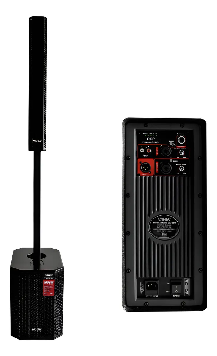 Sistema de Audio Vamav Xpectra 800 Subwoofer 12" y Satélite PA Portátil