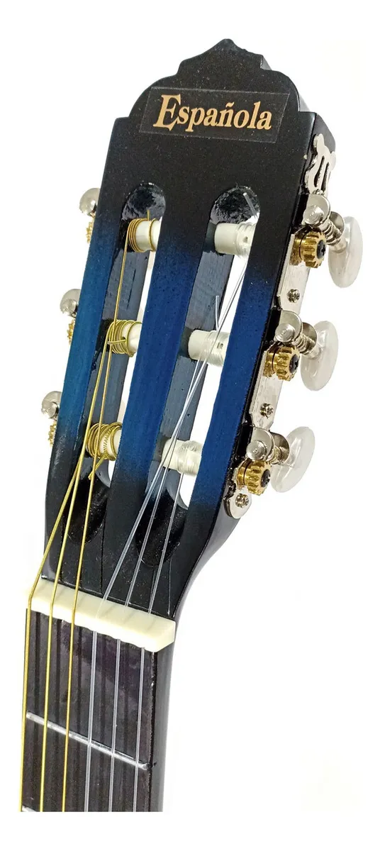 Guitarra Acústica La Española M09-C Azul Sombreada con Cutaway - Image 3