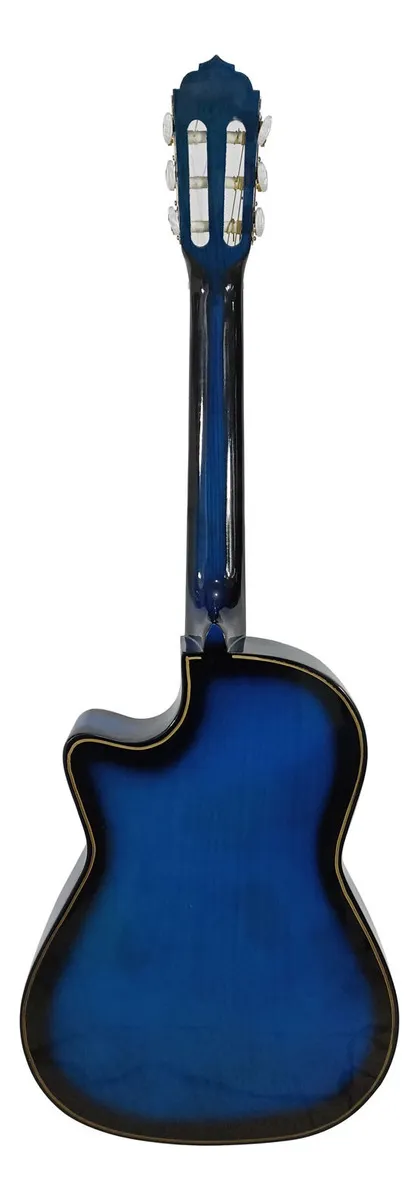 Guitarra Acústica La Española M09-C Azul Sombreada con Cutaway - Image 5