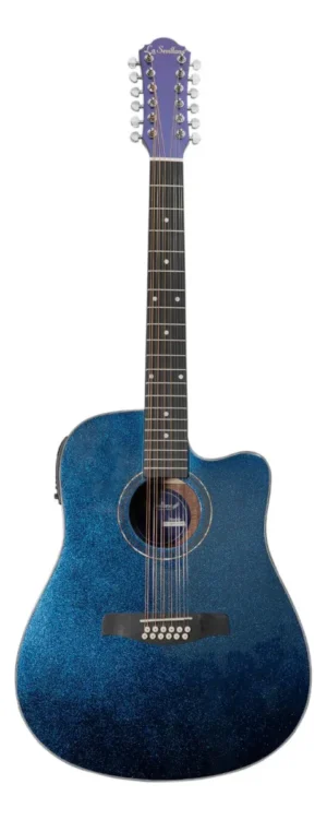 Docerola Electroacústica La Sevillana Texana TX-1200CEQ CMN 12 Cuerdas KLT-34 EQ Chamaleon