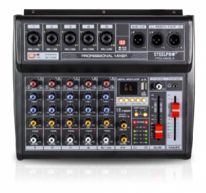 Consola Amplificada Steelpro PRO-MIX5-A 5 Canales