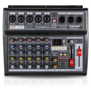 Consola Amplificada Steelpro PRO-MIX5-A 5 Canales