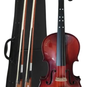 Violín Paris 4/4 Tapa Maciza Abeto Brillante Kit Deluxe MV012RS-4-4