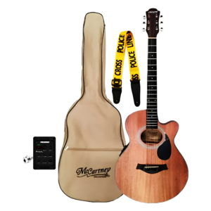 Guitarra Electroacústica McCartney Cuerpo Slim Color Caoba con Pastilla Fishman Incluye Thali QA-66