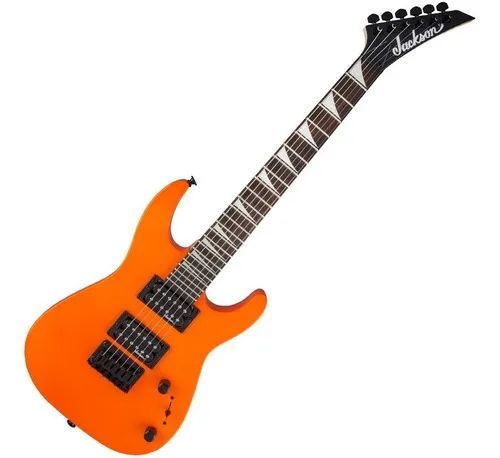 Guitarra Eléctrica Jackson Minion JS1X Neon Orange Naranja DK AH FB SFTY