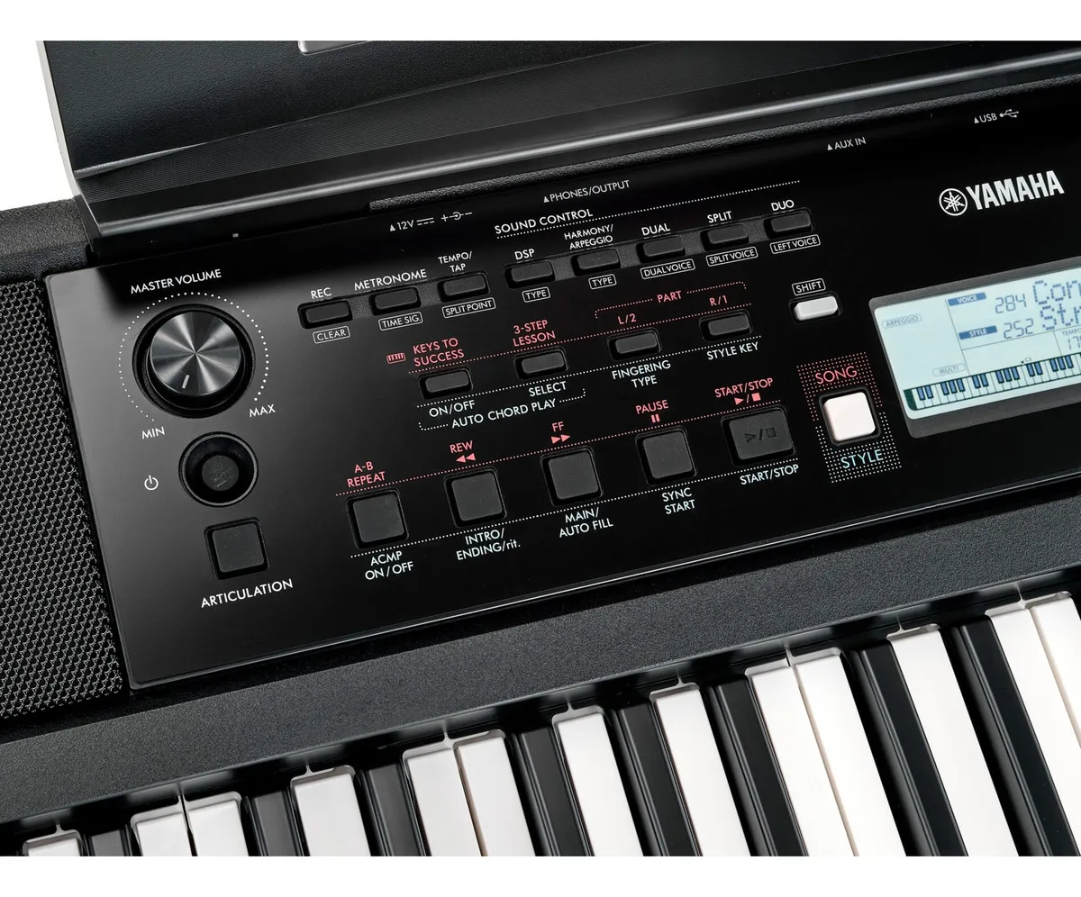 Teclado Yamaha PSR-E383 Sensible a la Pulsación 61 Teclas | Kit para Principiantes con Eliminador PA130 - Image 4