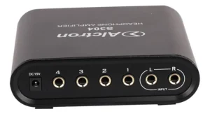 Amplificador de Audífonos Alctron S304 de 4 Canales Estéreo Profesional