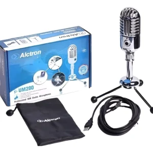 Micrófono de Condensador USB Alctron UM280 de Gran Diafragma para Podcast