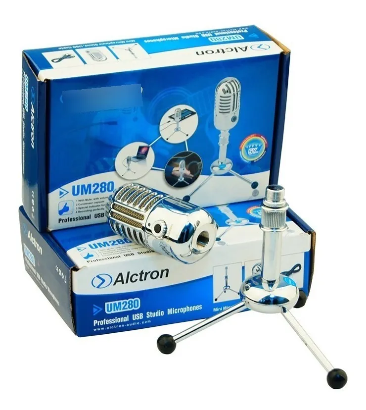 Micrófono de Condensador USB Alctron UM280 de Gran Diafragma para Podcast - Image 2