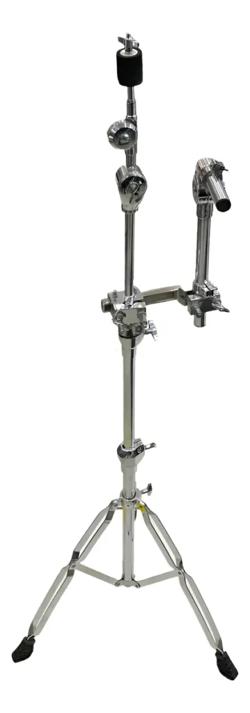 Stand Doble Alde Audio JD001 Cromado para Platillo con Boom y Tom