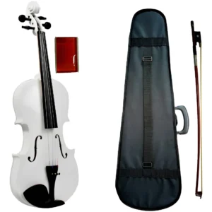 Violín Blanco Amadeus Cellini 4/4 Laminado Estudiante con Estuche AMVL001WH