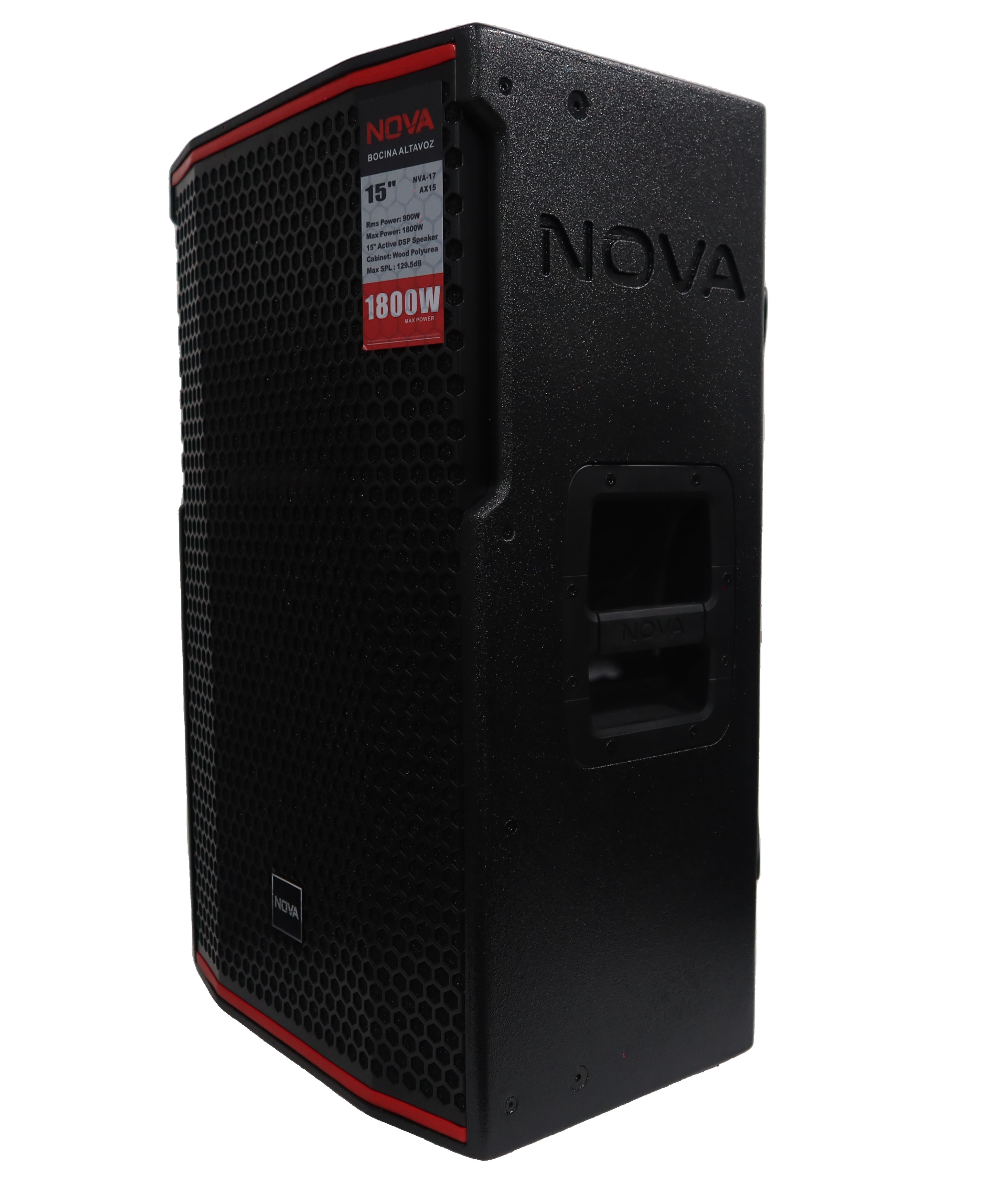 Bafle Activo 15 Pulgadas con Dsp 900W rms AX15 Nova Vamav Negro - Imagen 3