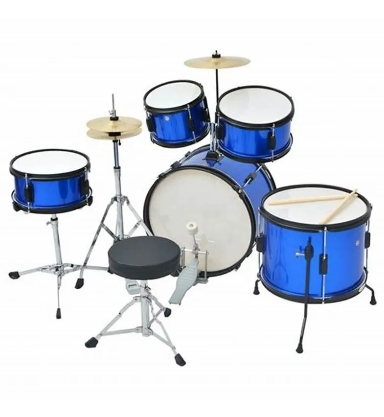 Batería Acústica Junior Century 5 Pzas Aro Negro, Color Azul - CNBT016