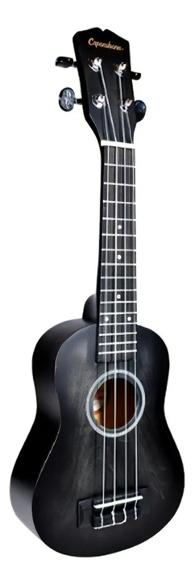Ukulele Soprano Copacabana CPUK056 Negro Sombreado con Funda