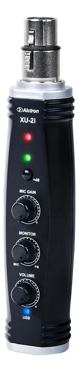 Interfaz USB Alctron XU2MKII con Alimentación Phantom +48V