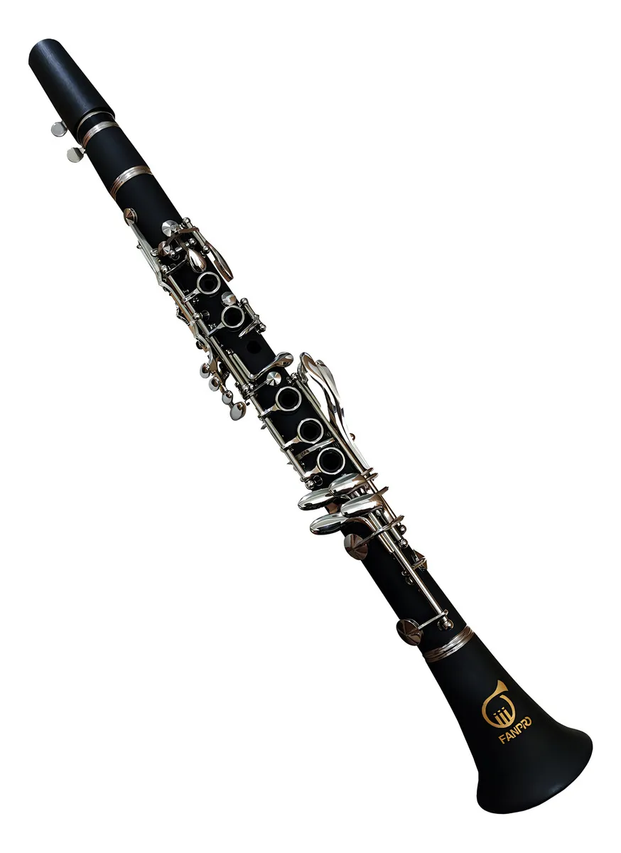 Clarinete de Baquelita Fanpro Tono Mib Llaves de Plata CLBAQ