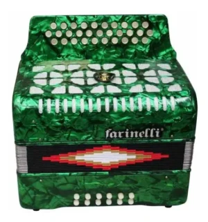 Acordeón Farinelli 3012FAV Tono Fa Verde 31 Botones 12 Bajos