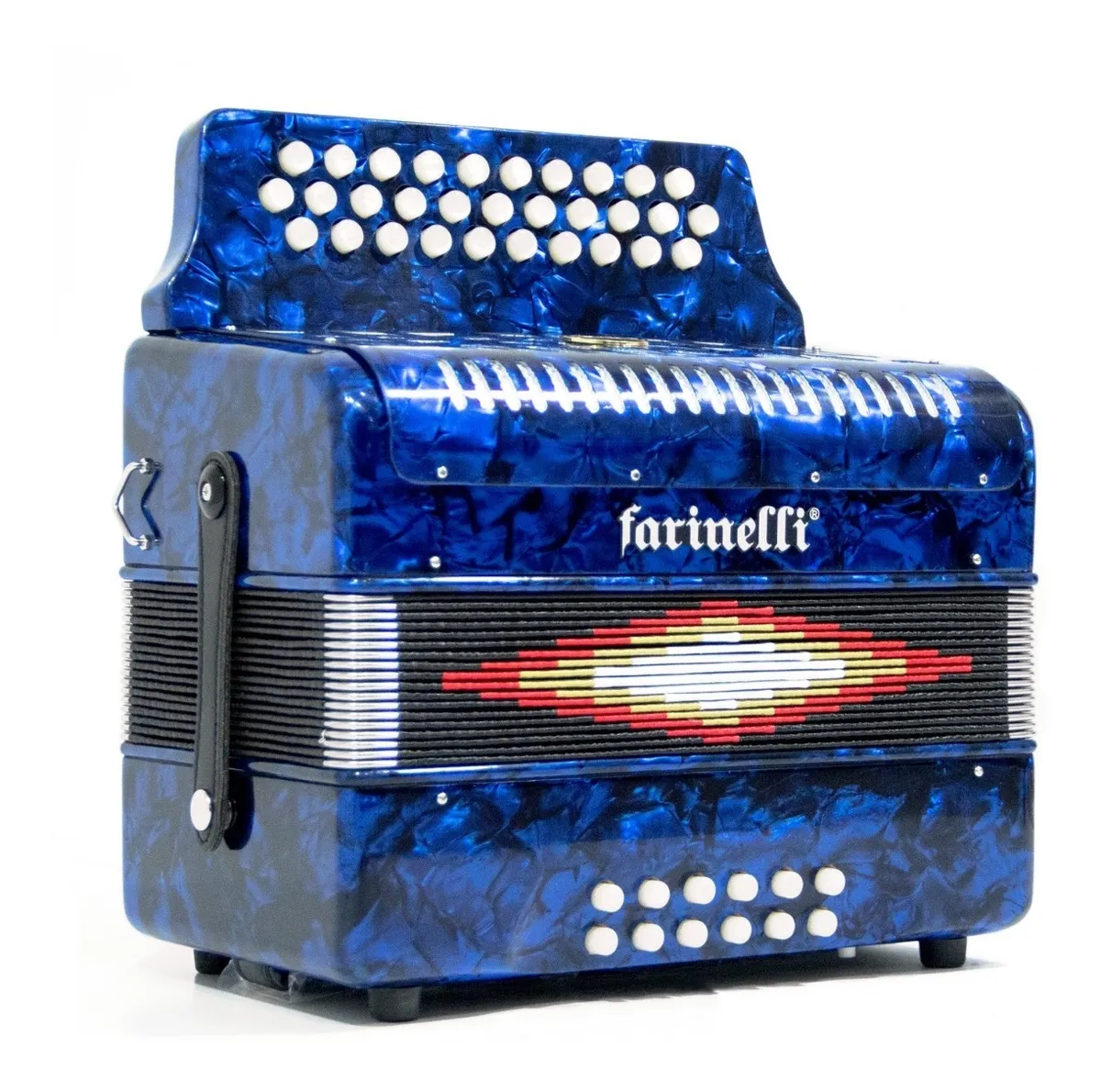 Acordeón de Botones Farinelli Fa Azul 3012FAA 31 Botones 12 Bajos - Image 2