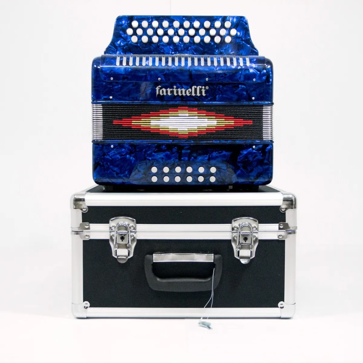 Acordeón de Botones Farinelli Fa Azul 3012FAA 31 Botones 12 Bajos - Image 5