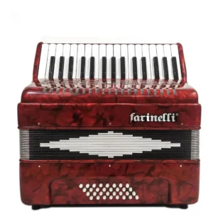 Acordeón Farinelli 1306-1R Rojo 32 Teclas 32 Bajos