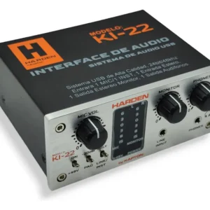 Interfaz de Audio Harden KI-22 de 2 Canales (1 Mic / 1 Inst)