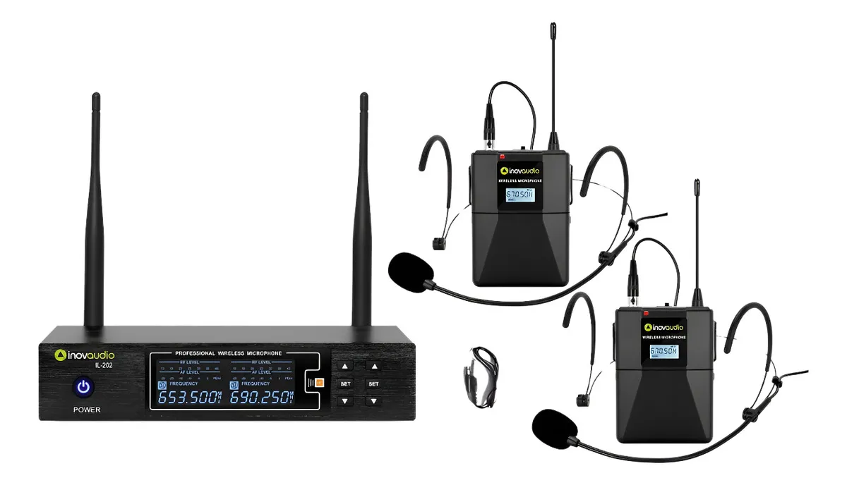 Micrófono Vocal Profesional Inovaudio IL-202 de Alta Fidelidad