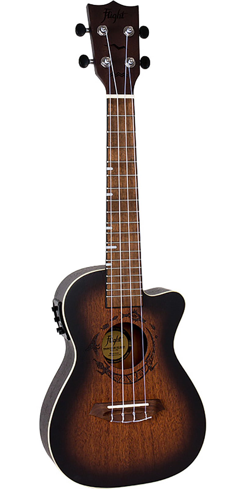 Ukulele soprano electroacústico Flight DUC 380 CEQ Amber - Image 2