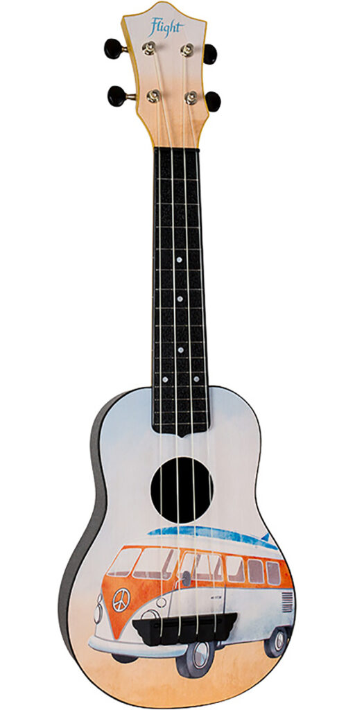 Ukulele Flight Soprano TUS-25 BUS Color Azul con estampado