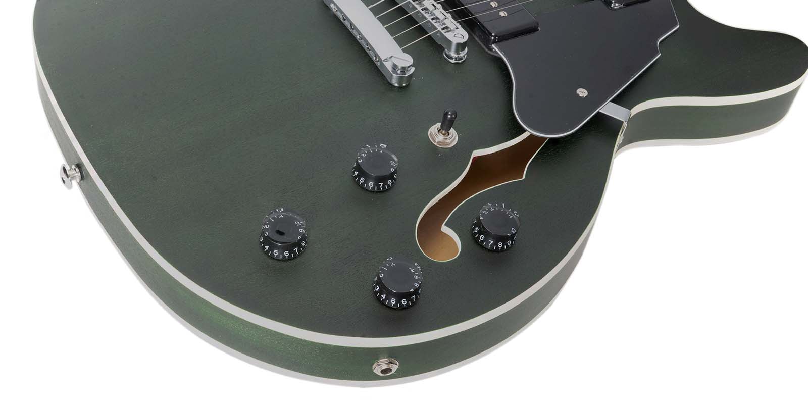 Guitarra Mars Eléctrica Mod. Hollowbody 335 P90 Satin - Image 12