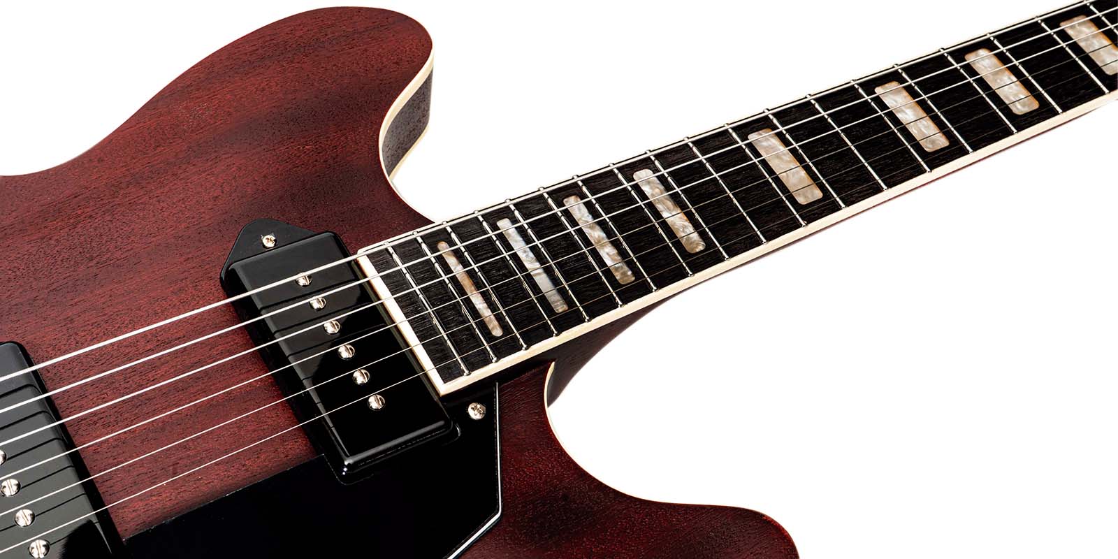 Guitarra Mars Eléctrica Mod. Hollowbody 335 P90 Satin - Image 19