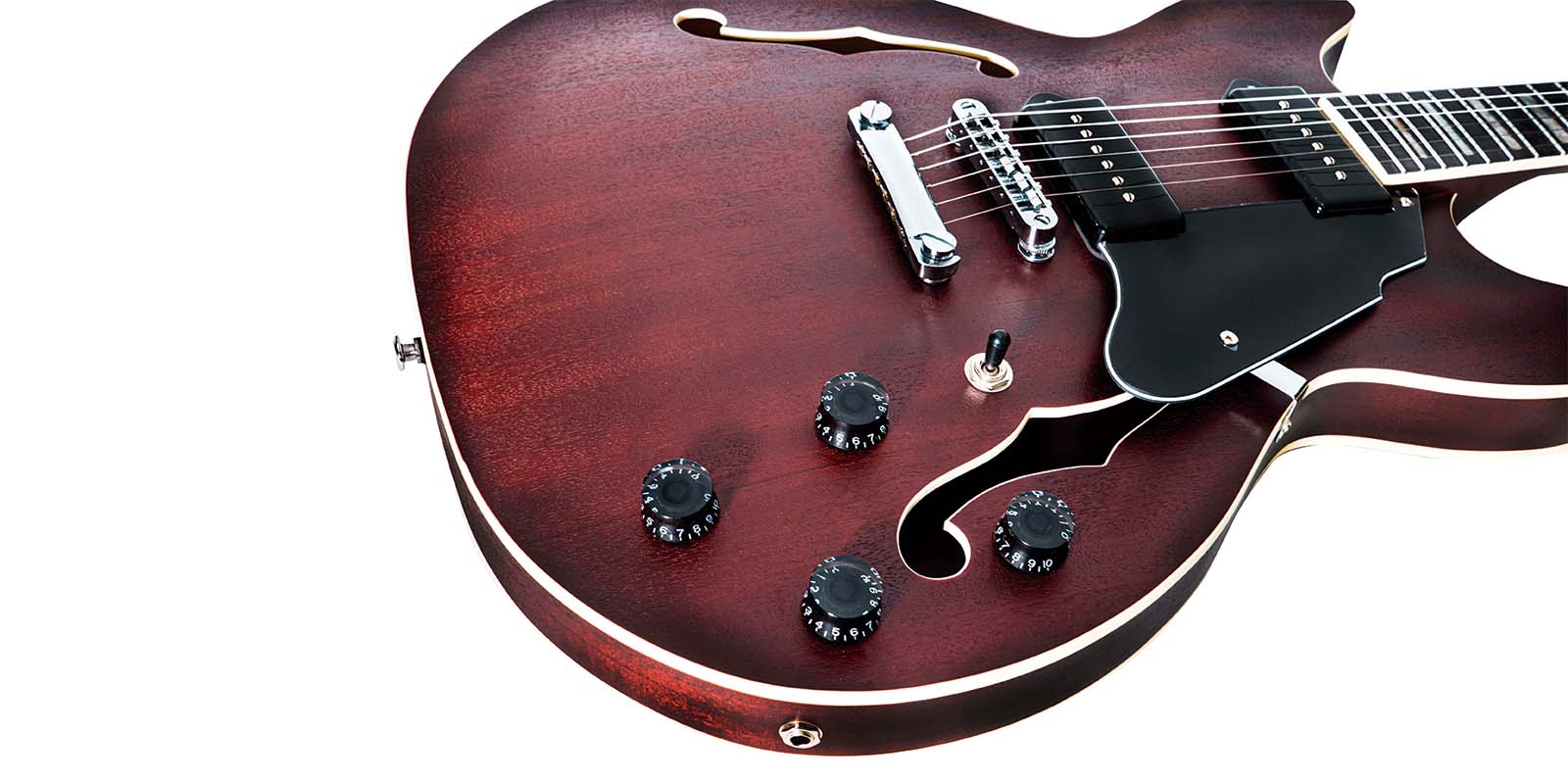 Guitarra Mars Eléctrica Mod. Hollowbody 335 P90 Satin - Image 20