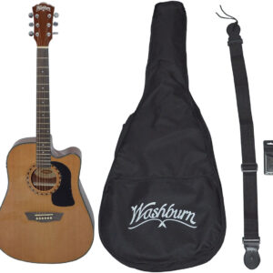 Guitarra Electroacústica Washburn AD5CE Pack