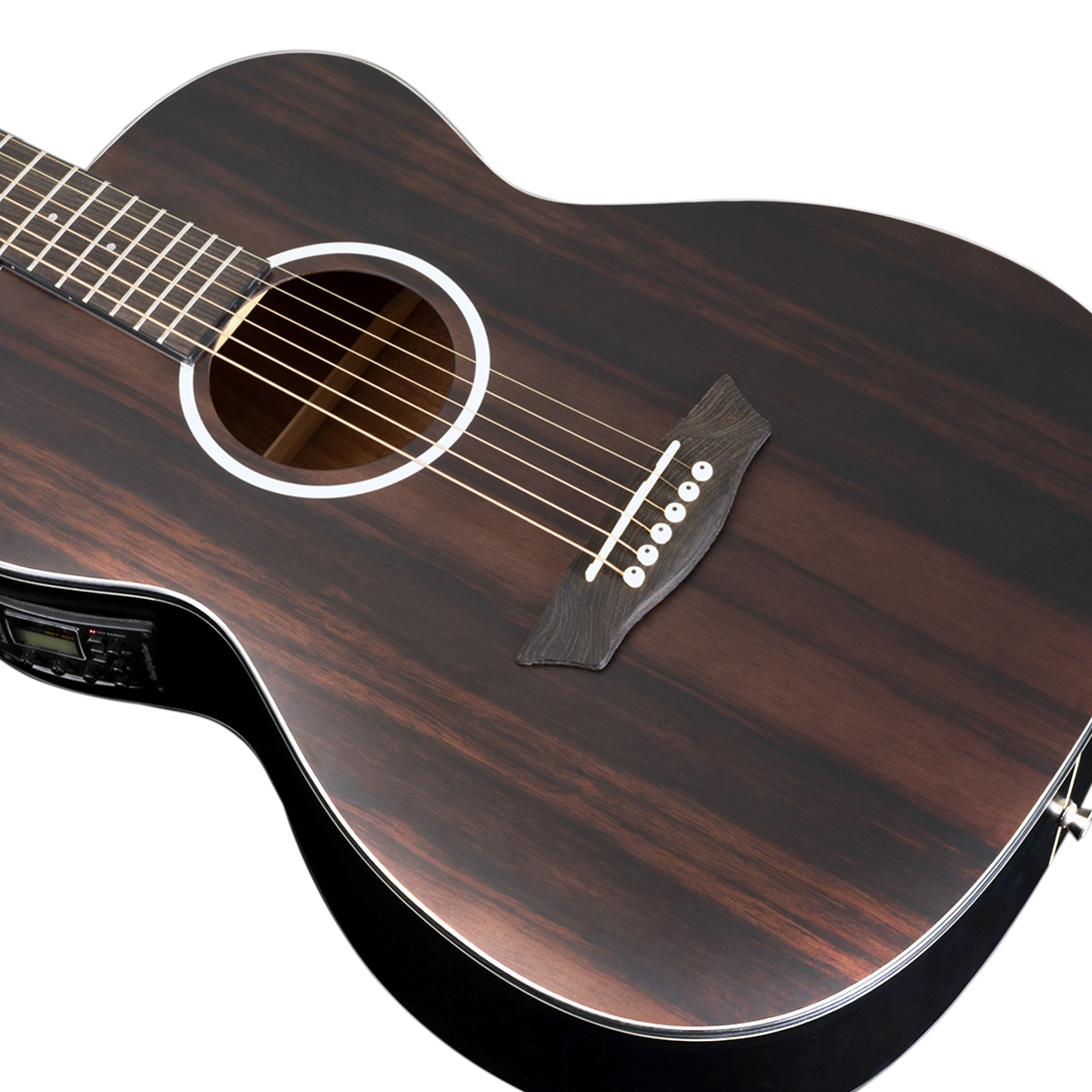 Guitarra Electroacústica Washburn Ebony FE - Image 3