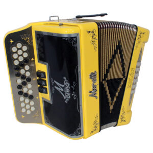 Acordeon Moretti Milan 34 Botones 3 Registros Tono de Fa Negro 34 botones