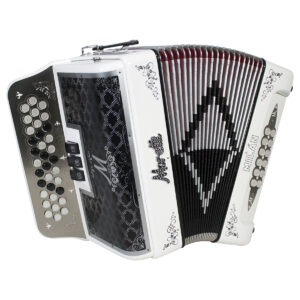 Acordeon Moretti Milan 34 Botones 3 Registros Tono de Sol Negro 34 botones