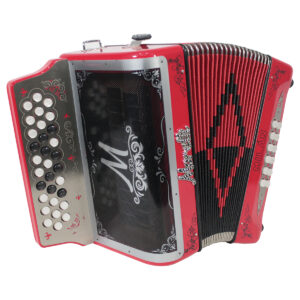 Acordeon Moretti Milan Tono de Fa Blanco 31 botones