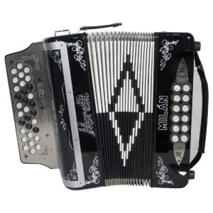 Acordeon Moretti Milan Tono de Sol Negro 31 botones