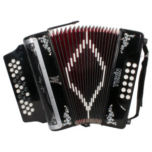 Acordeon Moretti Turin Tono de Fa Negro 31 botones