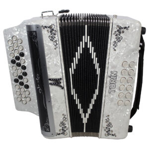 Acordeon Moretti Turin Tono de Fa Blanco 31 botones