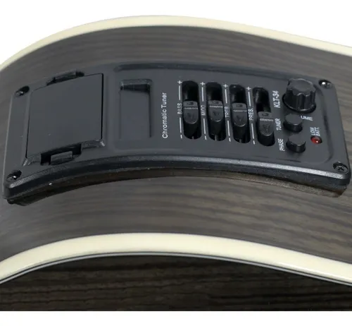 Bajo Electroacústico de 4 Cuerdas La Sevillana B-1004CEQ TBK - Image 4