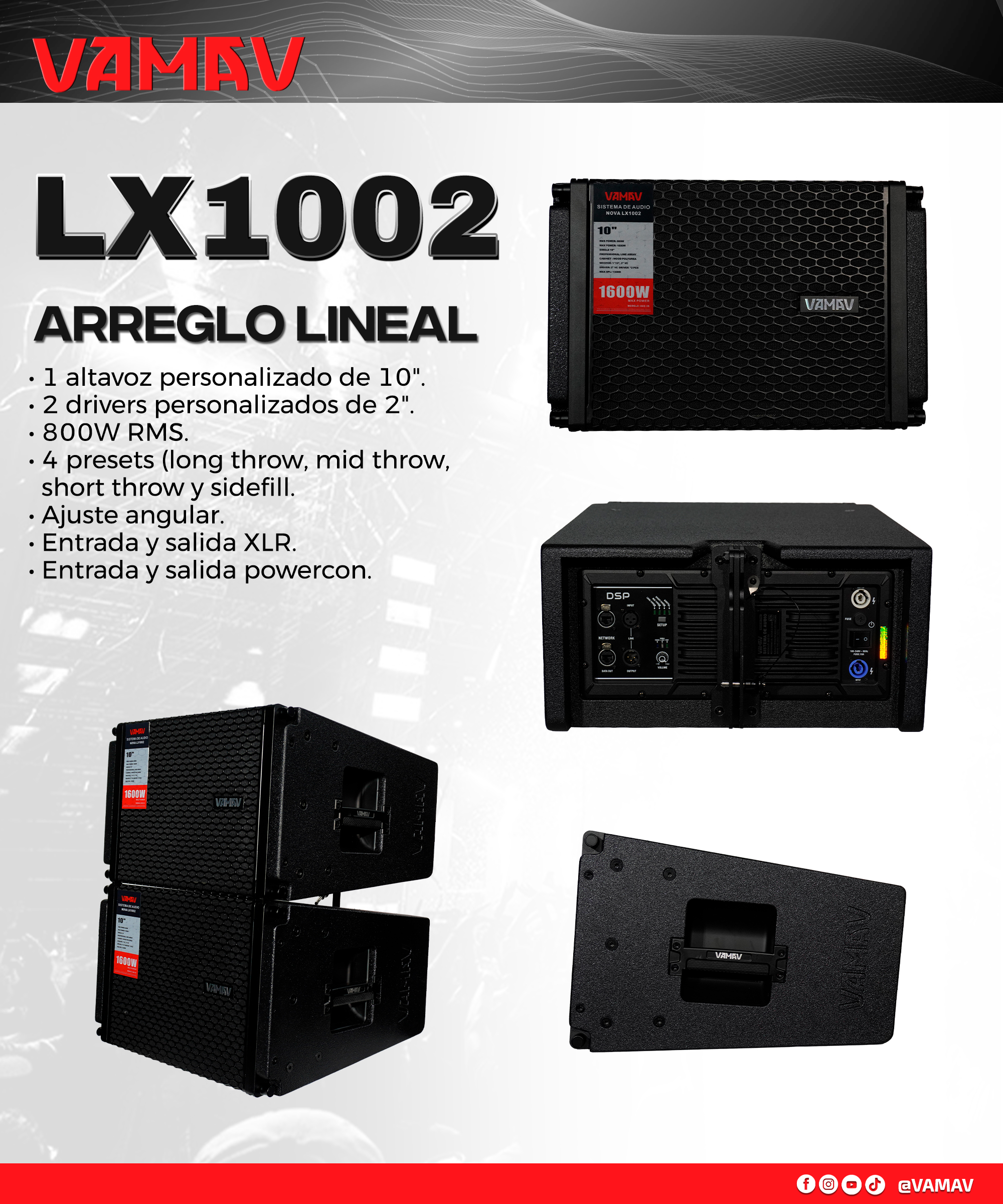 Ficha técnica VAMAV LX1002