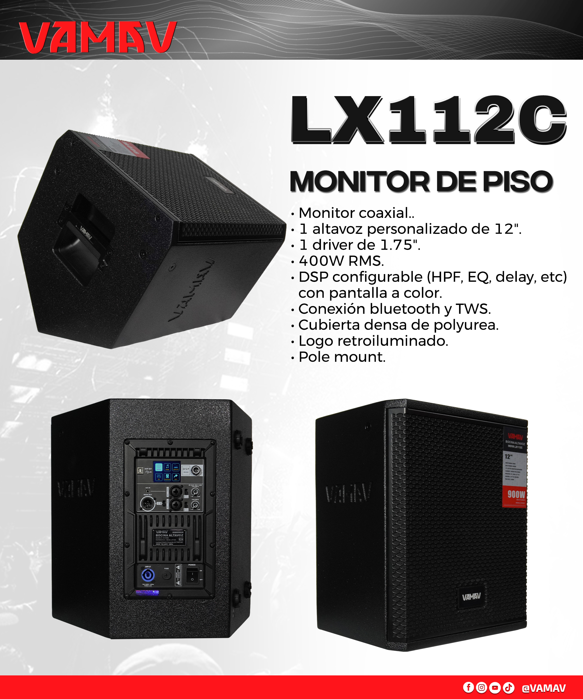 Ficha técnica VAMAV LX112C