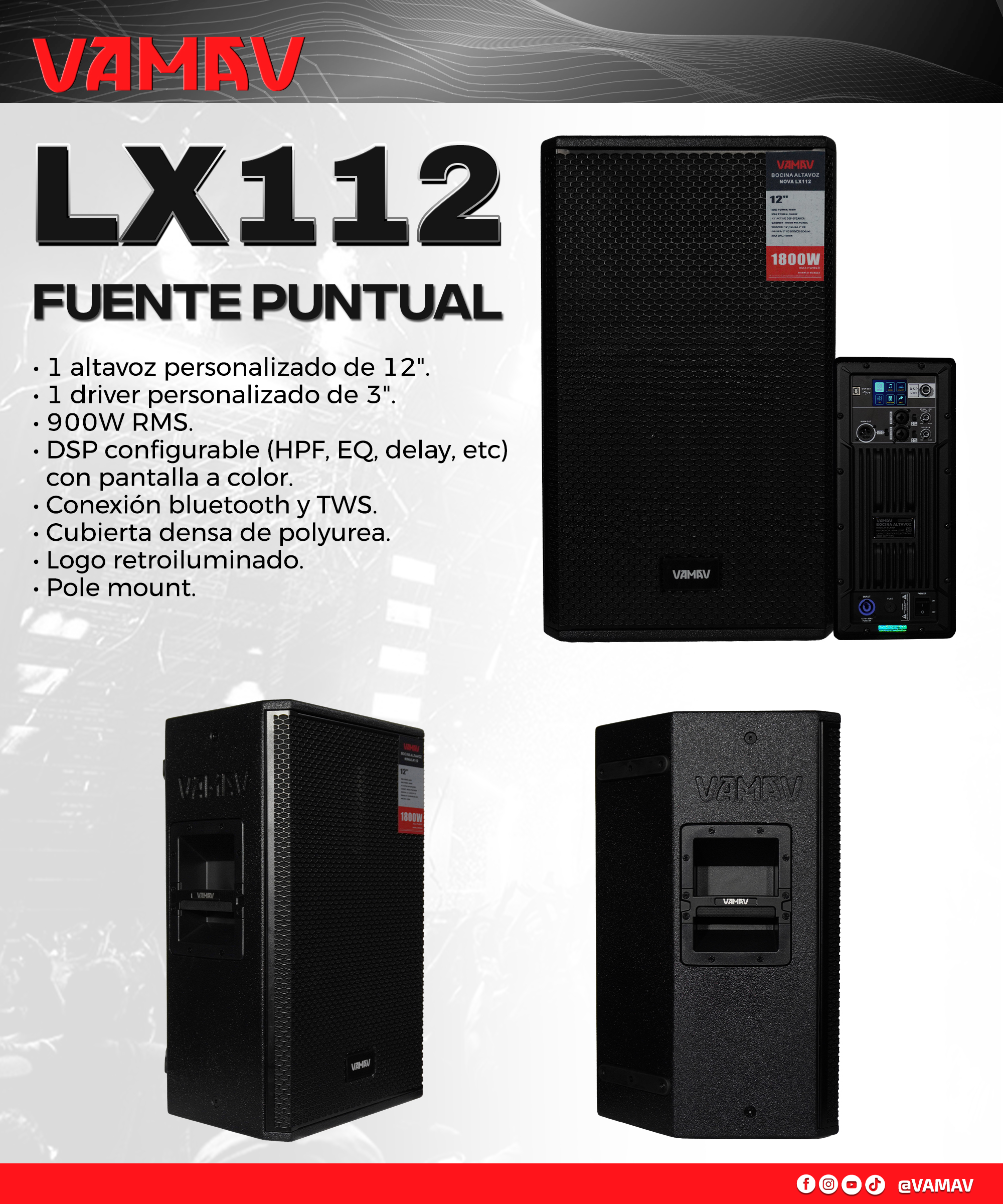 Ficha técnica VAMAV LX112