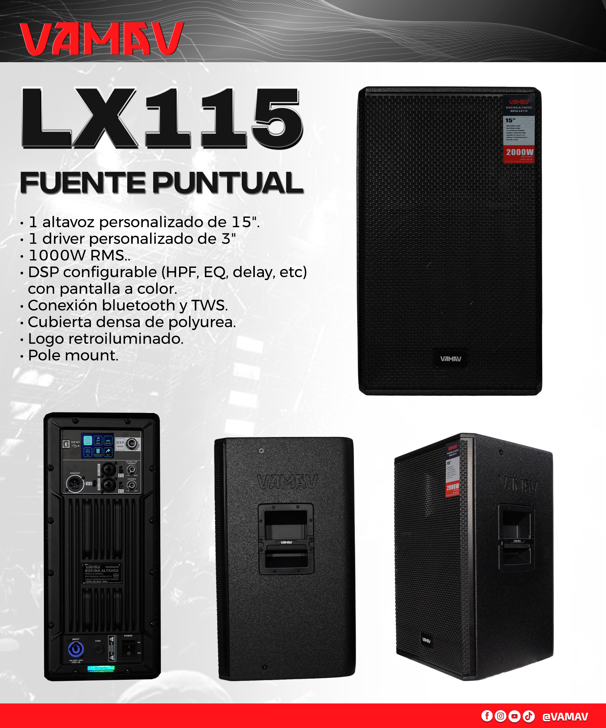 Ficha técnica VAMAV LX115