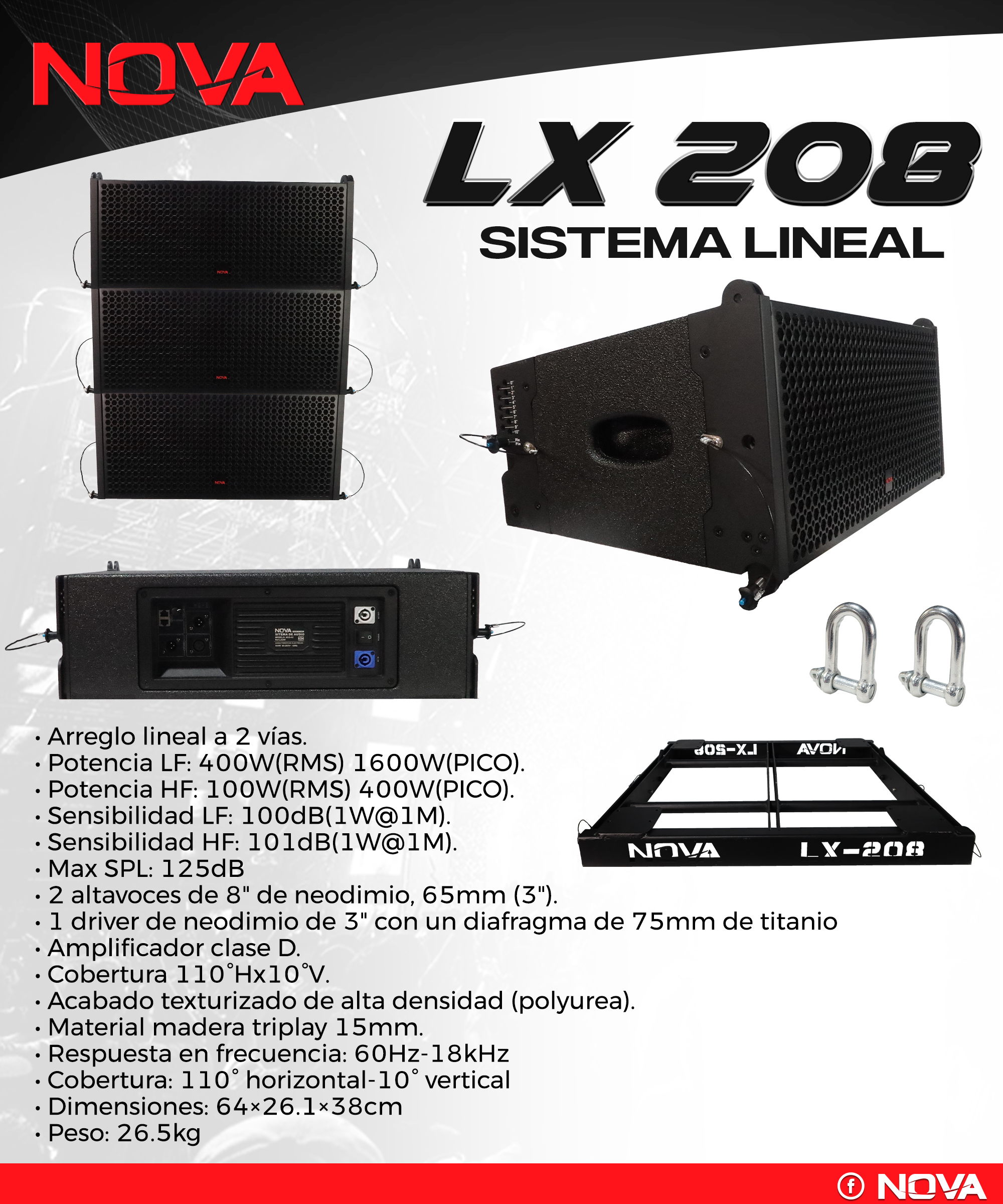 Ficha técnica VAMAV LX208