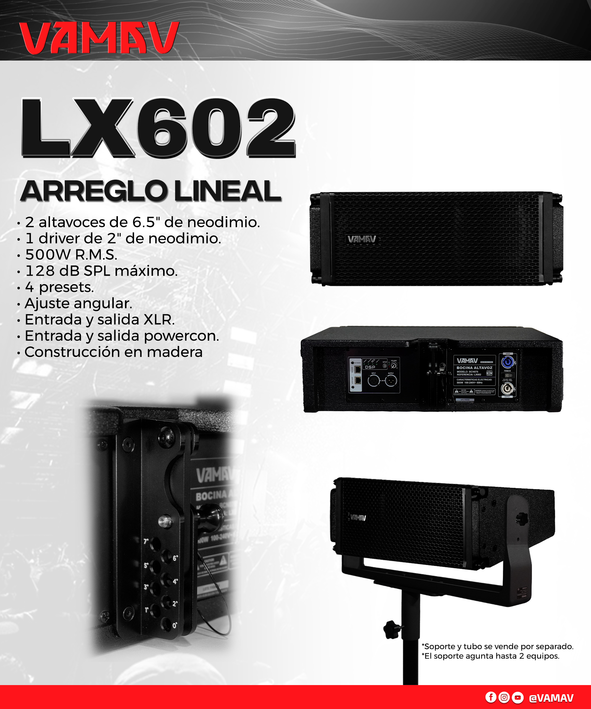 Ficha técnica VAMAV LX602